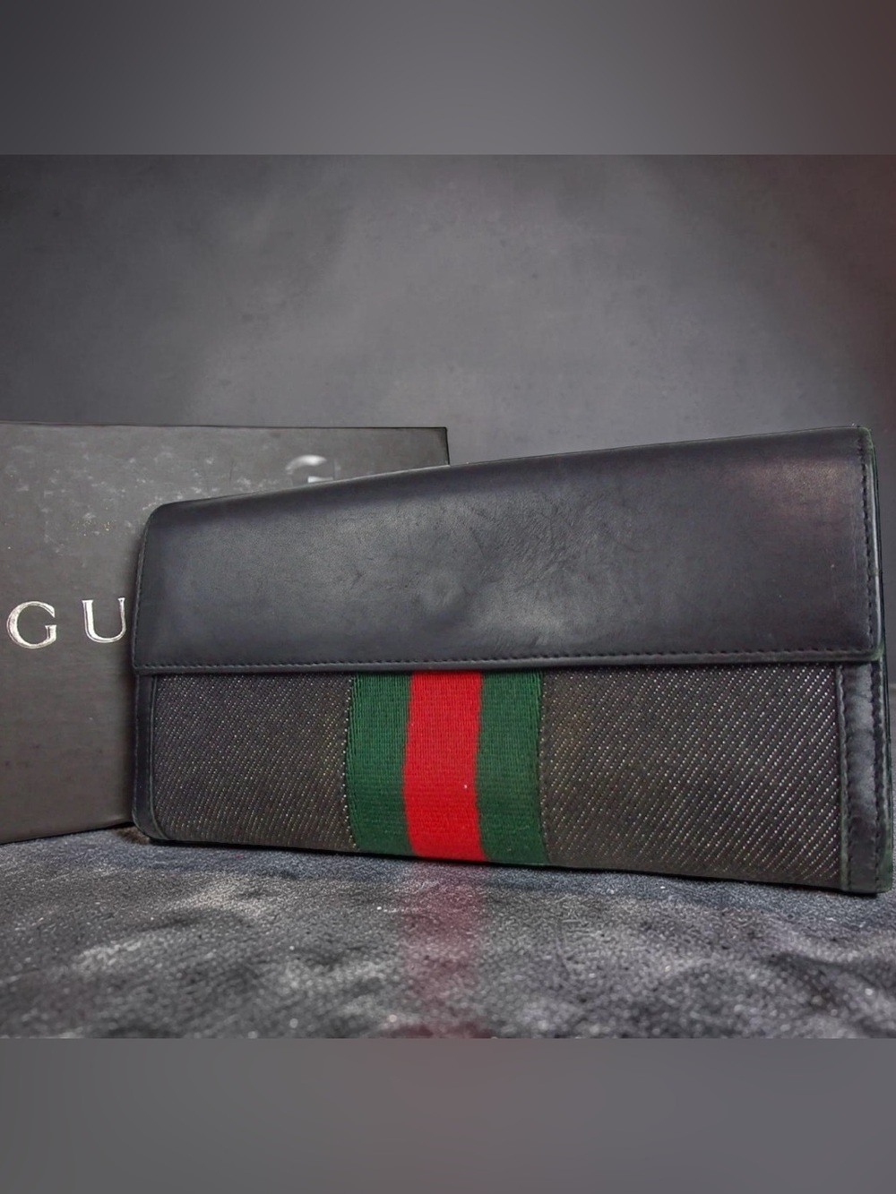 GUCCI Sherry Line Denim Continental Wallet 😍❤️‍🔥 - Picture 4 of 16